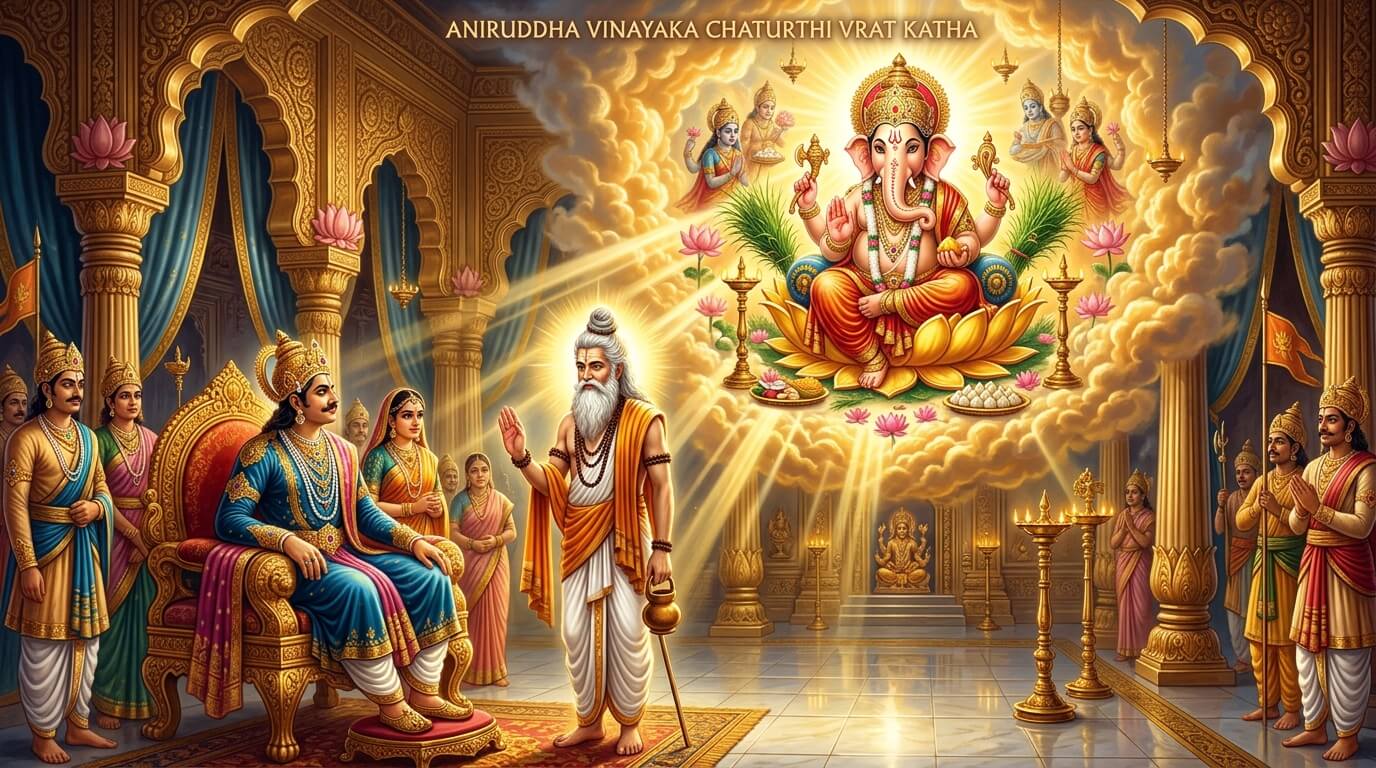 अनिरुद्ध विनायक चतुर्थी व्रत कथा 2026 अनिरुद्ध विनायक चतुर्थी व्रत कथा, काशी नरेश और गणेश आराधना