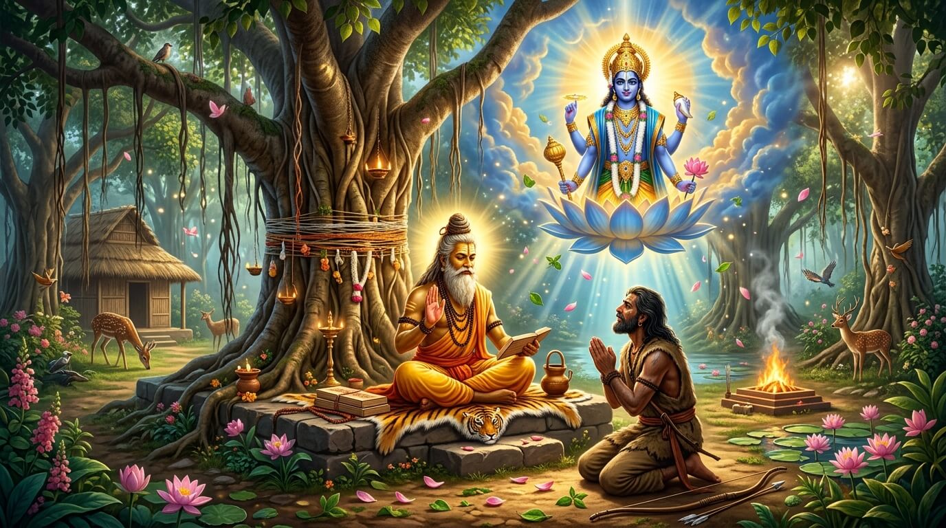पापांकुशा एकादशी व्रत कथा: क्रोधन व्याध को महर्षि अंगिरा का उपदेश भगवान विष्णु पद्मनाभ का दिव्य दर्शन, पापांकुशा एकादशी व्रत कथा
