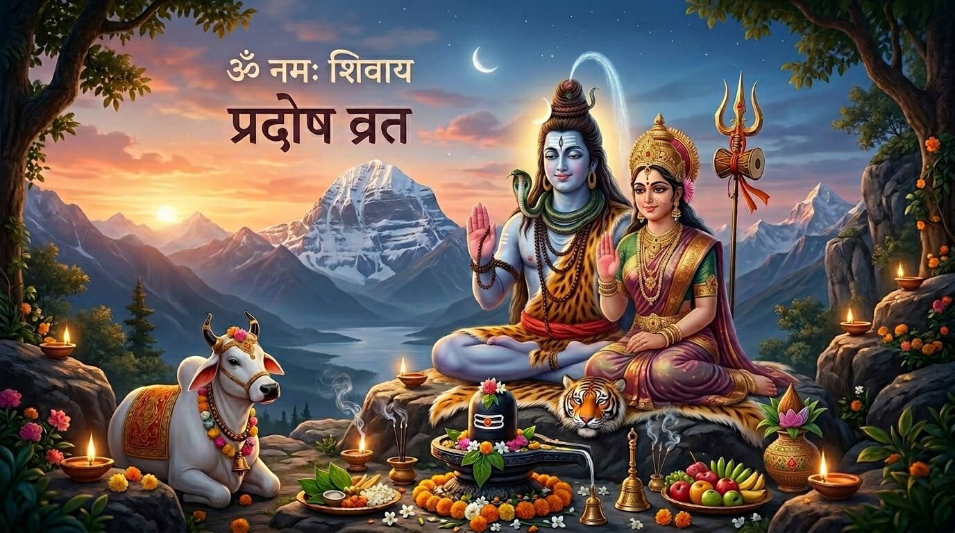 प्रदोष व्रत 2026 — भगवान शिव प्रदोष काल पूजा विधि