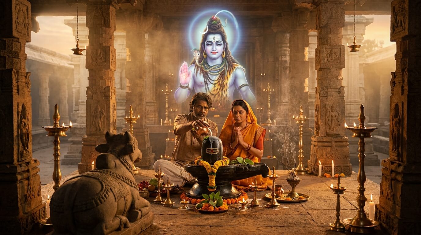 शुक्र प्रदोष व्रत कथा - भगवान शिव का आशीर्वाद पाते सेठ पुत्र और उनकी पत्नी
