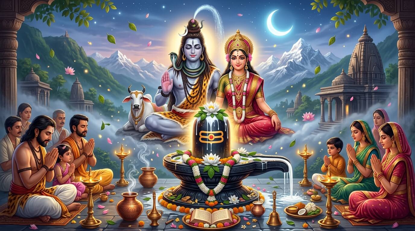 सोम प्रदोष व्रत 10 अगस्त 2026, श्रावण कृष्ण त्रयोदशी सोम प्रदोष व्रत 10 अगस्त 2026: श्रावण में सोमवार को भगवान शिव का दूध से अभिषेक और बेलपत्र अर्पण
