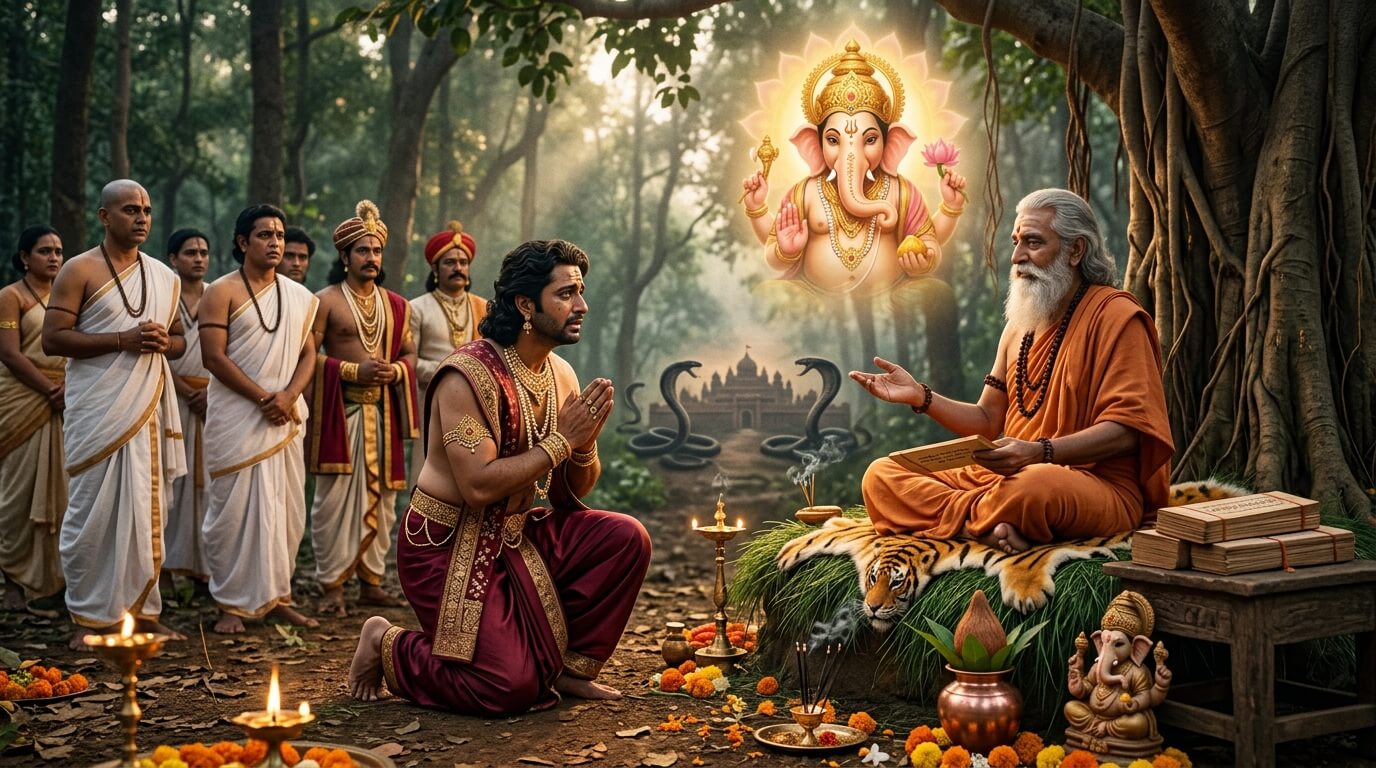 राजा सुषेण और ऋषि जैमिनी का संवाद — वरदा चतुर्थी व्रत कथा मुद्गल पुराण