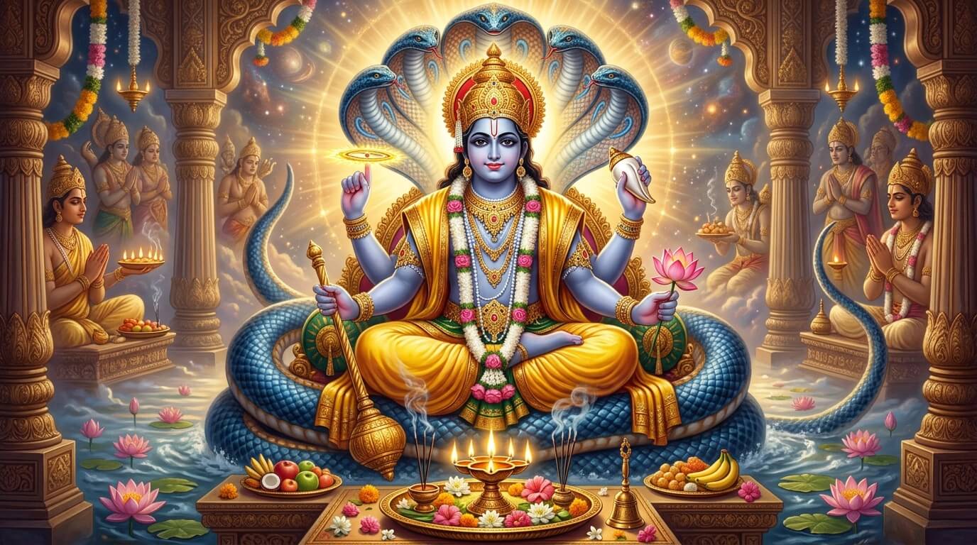 ॐ जय जगदीश हरे आरती (श्री विष्णु आरती) | सम्पूर्ण लिरिक्स हिंदी में
